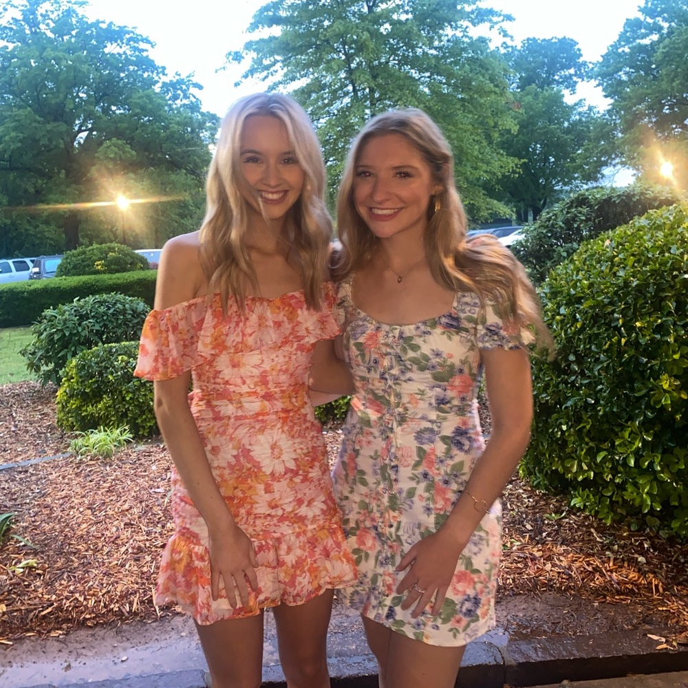 Hello Molly Vibrant Floral Mini Dresses